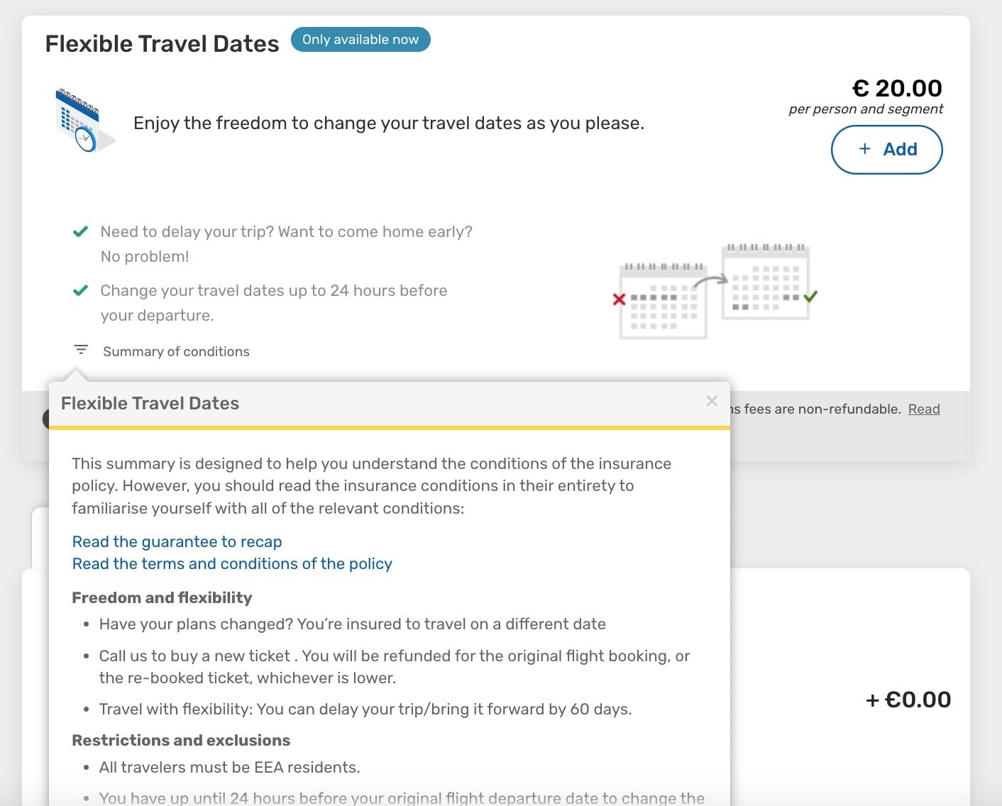 flexible travel dates edreams