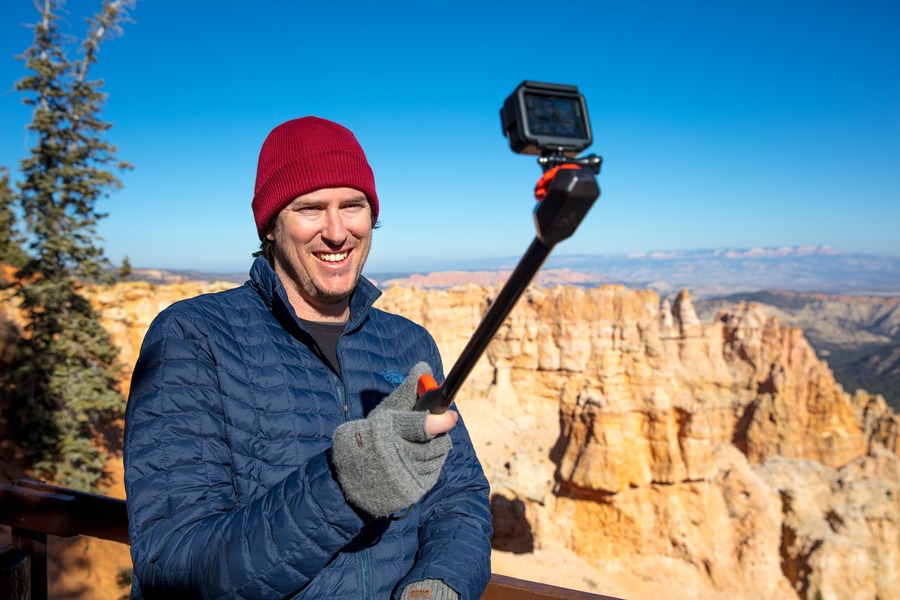 Spivo 360: Swivel Selfie Stick for GoPros, Smartphones and Action Cameras