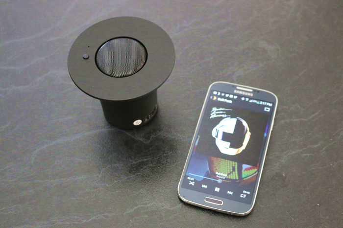 Music On The Go With The Record Bluetooth Speaker