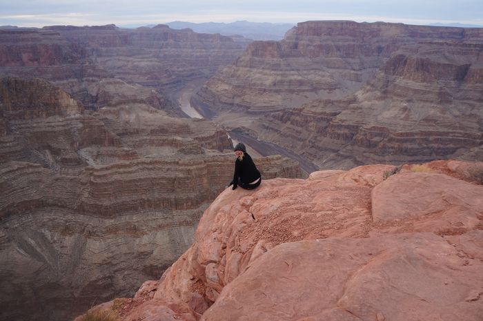 Swinging My Legs Over the Grand Canyon, Arizona