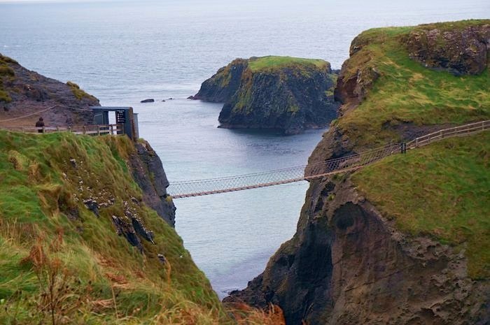 Cliffside Capers At Carrick-A-Rede Rope Bridge, Northern Ireland