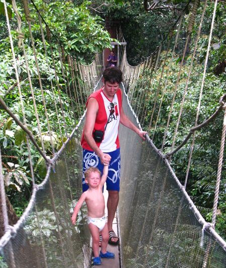 Terrible Twos Strike 41 Metres High on Canopy Walk